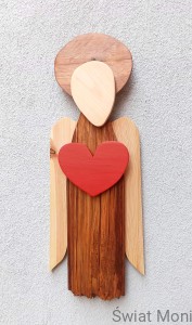 Anioł Zatroskany Postrzępiony 76 cm 