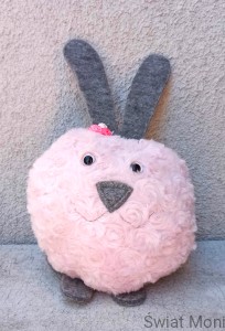 Królik pudrowo różowy 