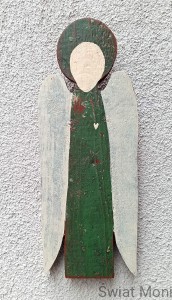 Anioł ze starej podłogi 33 cm do wewnątrz 