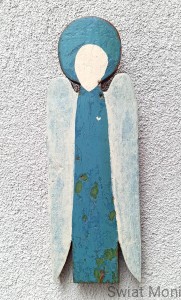 Anioł ze starej podłogi 37 cm do wewnątrz 