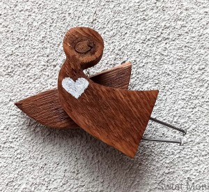 REZERWACJA !!! Aniołek Rustykalny w locie 12 cm 