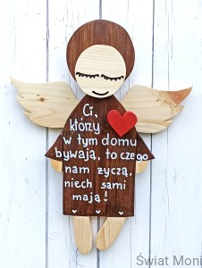 Anioł Cudownego Poranka z sentencją 51 cm 