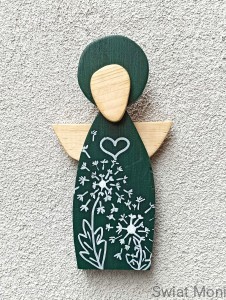 Anioł Ulotny z dmuchawcami 28 cm 