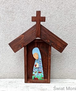 REZERWACJA !!! Kapliczka z Lawendową Maryją 52 cm 