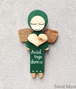 Anioł tego domu w zielonej sukni 51 cm