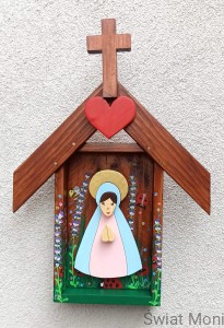 REZERWACJA !!! Kapliczka Lawendowa z Maryją 61 cm 