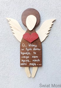 Anioł bez Imienia z sentencją 63 cm do wewnątrz 