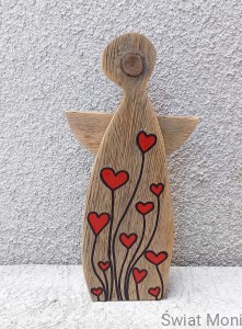 Anioł Rustykalny , który zakwitł Miłością 24,5 cm 