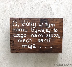 REZERWACJA !!! Deska z sentencją 32x21,5 cm 