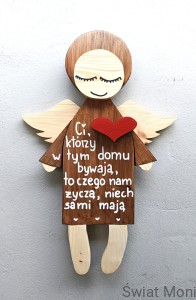 REZERWACJA !!! Anioł Cudownego Poranka 51 cm z sentencją 