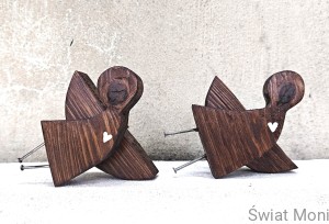Zestaw Aniołki w locie 15,5 cm i 14,5 cm 