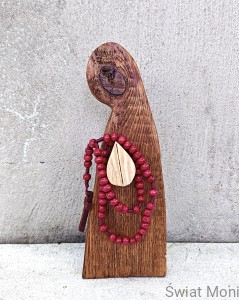 Maryja 24 cm plus różaniec 