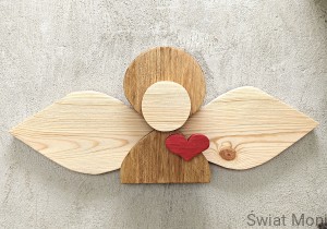REZERWACJA !!! Anioł nad drzwi 70x30 cm plus napis 