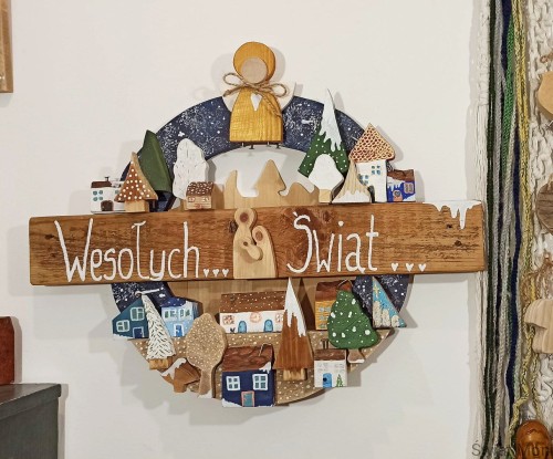 Wianek świąteczny na Boże Narodzenie