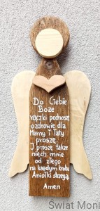 Anioł Czuły z modlitwą dla dzieci 52 cm 