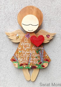 Zamów podobnego Anioł Cudownego Poranka z sentencją i lawendową łąką 60 cm na zewnątrz 