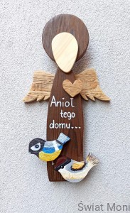 Zamów podobnego Anioł tego domu z sikorkami 50 cm na zewnątrz 