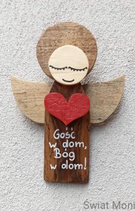 Zamów podobnego Anioł Nadzieja z sentencją 34 cm 